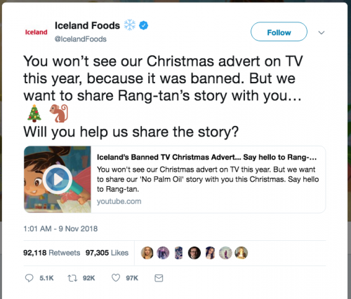 Iceland Foods Banned Christmas Ad
